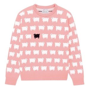 Warm & Wonderful x Rowing Blazers Diana Sheep Sweater Wool Pink Small
